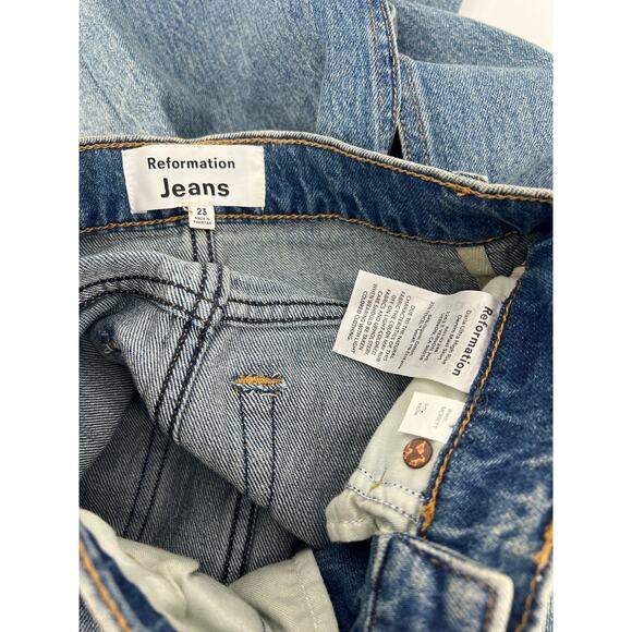 Reformation Blue Daria Denim Maxi Skirt in Merritt - Picture 8 of 12